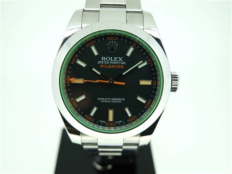 rolex milgauss glace verte|rolex milgauss movement.